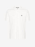 C.P. COMPANY — Поло Stretch Piquet Point Collar Polo Gauze White