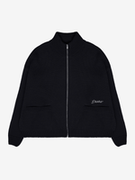 DISSIDENT — Кардиган Stitches Knit Zipper Sweater in Black