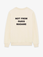 DRÔLE DE MONSIEUR — Свитшот Bold Slogan Sweatshirt Mastic