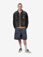 CARHARTT WIP — Куртка Helston Jacket Black (Destroy Wash, Splatter)