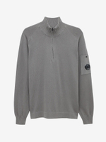 C.P. COMPANY — Свитшот Cotton Crepe Hal-Zip Gunmetal