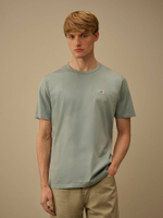 C.P. COMPANY — Футболка Mercerized Jersey 70/2 Gasato SS Patch Moss Gray