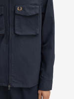 FRED PERRY — Рубашка Ripstop Zip-Through Overshirt Navy