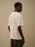C.P. COMPANY — Футболка 30/1 Jersey SS Printed Graphics Gauze White