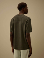 C.P. COMPANY — Футболка 20/1 Jersey Plated Logo Gunmetal