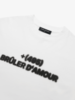 BRÛLER D’AMOUR — Футболка +495 Москва White