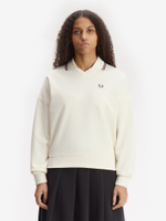 FRED PERRY — Свитшот W Twin Tipped Open Collar Sweathshirt Ecru