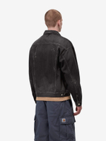 CARHARTT WIP — Куртка Helston Jacket Black (Destroy Wash, Splatter)