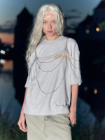 CALLED A GARMENT — Футболка Iris College Серый Меланж