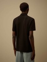 C.P. COMPANY — Поло Stretch Piquet Point Collar Polo Black