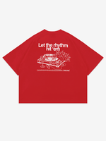 DISSIDENT — Футболка Rhythm Oversized Tee in Red