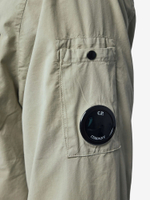 C.P. COMPANY — Овершот Organic Gabardine Hidden Zip Lens Dove
