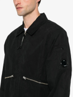 C.P. COMPANY — Овершот Micro -Reps Lens Detail Zip-Up Jacket Black
