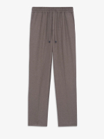 DRÔLE DE MONSIEUR — Брюки Elastic Waist Flannel Pant Light Brown