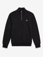FRED PERRY — Свитшот Half Zip Black/White