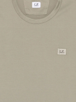 C.P. COMPANY — Футболка Mercerized Jersey 70/2 Gasato SS Patch Moss Gray