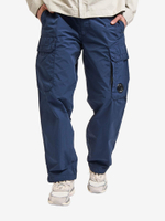 C.P. COMPANY — Штаны Flatt Nylon Loose Cargo Lens Pants Midnight Navy
