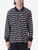 OBEY — Рубашка Поло Дл. Рукав Interlock Logo Jacquard Black Multi