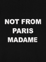 DRÔLE DE MONSIEUR — Худи Bold Slogan Hoodie Black