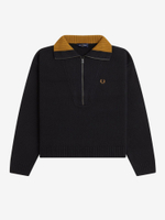 FRED PERRY — Свитер W Half Zip Jumper Black