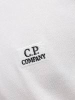 C.P. COMPANY — Поло Stretch Piquet Point Collar Polo Gauze White