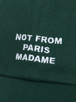 DRÔLE DE MONSIEUR — Кепка Slogan Cap Dark Green