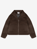 DISSIDENT — Куртка DST Cropped Zipper Coat in Brown