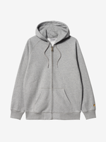 CARHARTT WIP — Худи Zip Chase Grey Heather/Gold
