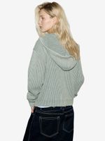BRÛLER D’AMOUR — Худи Zip Blesser Grey (Garment Wash)
