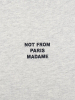 DRÔLE DE MONSIEUR — Худи Slogan ZIP Sweat Grey