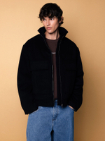 DISSIDENT — Куртка DST Cropped Zipper Coat in Black