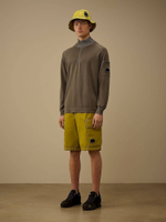 C.P. COMPANY — Свитшот Cotton Crepe Hal-Zip Gunmetal