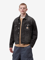 CARHARTT WIP — Куртка Helston Jacket Black (Destroy Wash, Splatter)