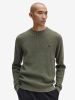FRED PERRY — Свитер Waffle Stitch Jumper Laurel Wreath Green