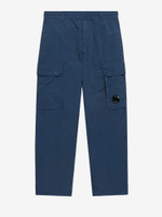 C.P. COMPANY — Штаны Flatt Nylon Loose Cargo Lens Pants Midnight Navy