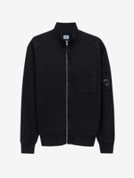 C.P. COMPANY — Свитшот Zip-Up Lens Sweatshirt Polo Collar Black