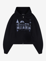 BRÛLER D’AMOUR — Худи Zip Ночной замок/Château de nuit Black