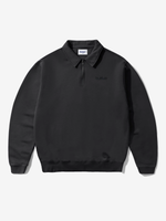 BUTTER GOODS — Свитшот Alpine 1/4 Zip Sweater Washed Black