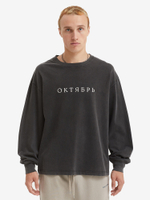 ОКТЯБРЬ — Лонгслив AW'26 OG Logo LS Tee Black