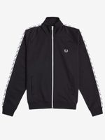 FRED PERRY — Олимпийка Taped Track Carbon Black