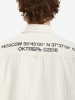 ОКТЯБРЬ — Рубашка AW'26 Stripe Oxford LS White Stripe