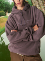 CALLED A GARMENT — Худи Classic CG Hoodie Серо-фиолетовый
