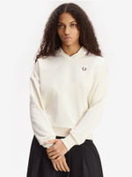 FRED PERRY — Свитшот W Twin Tipped Open Collar Sweathshirt Ecru
