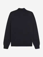 FRED PERRY — Кардиган Textured Panel ZIP Cradigan Black