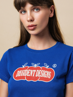 DISSIDENT — Футболка Organic Baby Tee in Blue