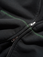 BUTTER GOODS — Худи Drummer Zip-Thru Hood Washed Black