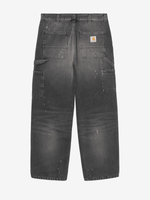 CARHARTT WIP — Джинсы Single Knee Black (Destroy Wash, Splatter)