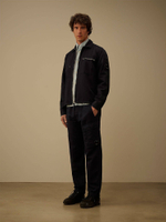 C.P. COMPANY — Овершот Cotton/Linen Lens Zip Overshirt Total Eclipse