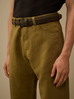 C.P. COMPANY — Ремень Braided Cotton Mixed Belt Ivy Green