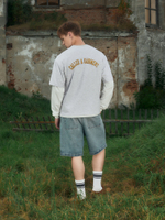 CALLED A GARMENT — Футболка Iris College Серый Меланж